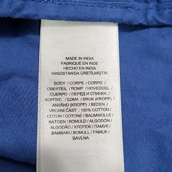 LAUREN RALPH LAUREN Women Trench Coat 18 Blue Cotton Belted Double Breasted - Picture 10 of 11